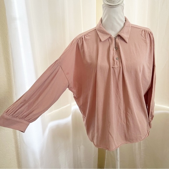 Button Front collared long sleeve Mustard Seed - Picture 3 of 11